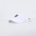PBGC The Island Visor in white with a green palm leaf embroidery on the front and side logo detail.
